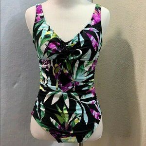 Tropical One Piece Swimsuit Size Small NWT